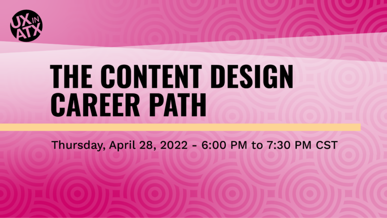 The Content Design Career Path