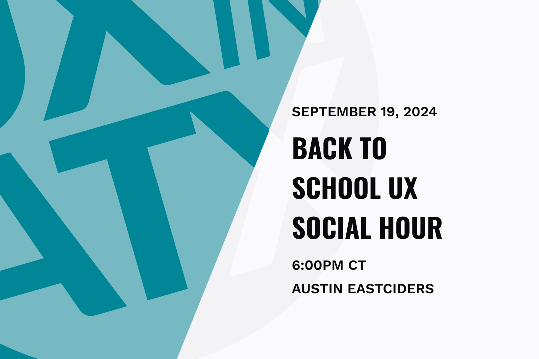 Back to School UX Social Hour